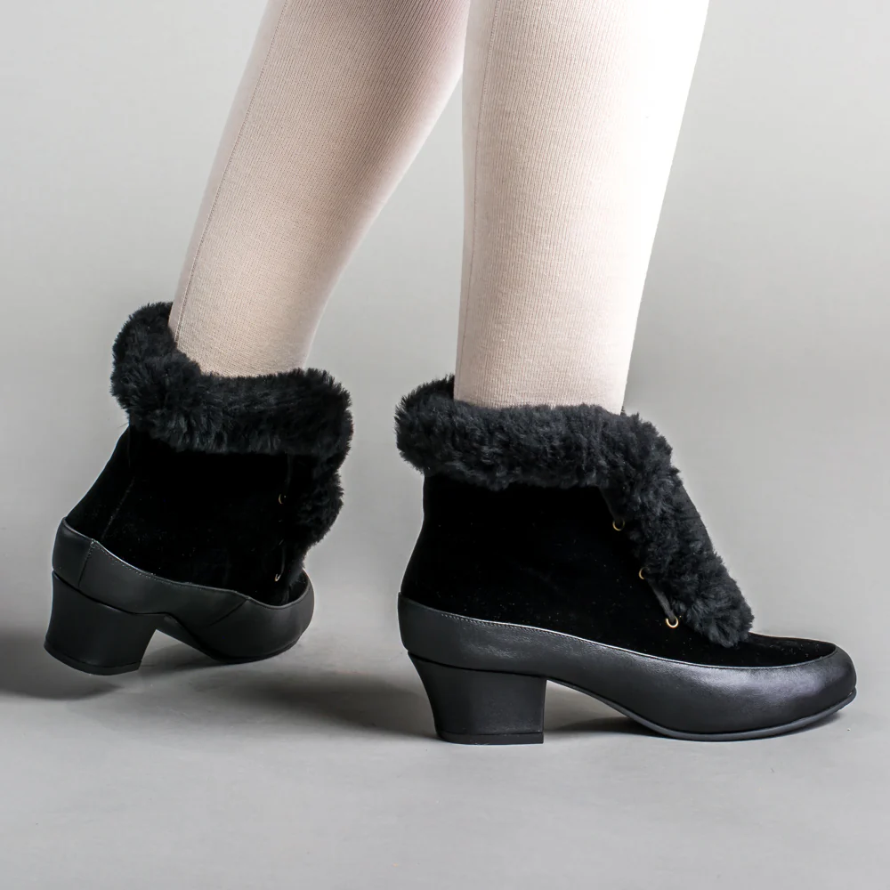 Alpen Retro Winter Booties (Black) - Image 3