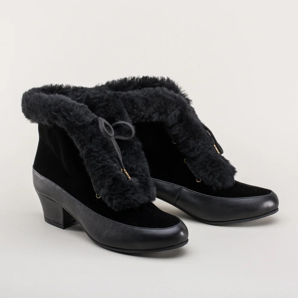 Alpen Retro Winter Booties (Black) - Image 4