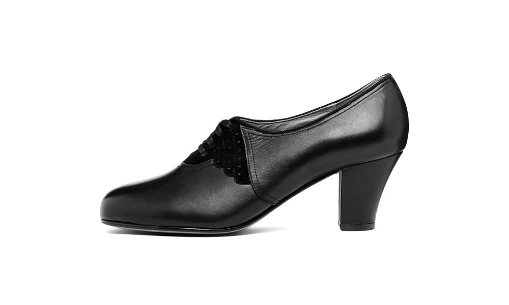 PRE-ORDER Annette Vintage Oxfords Wide (Black) - Image 5