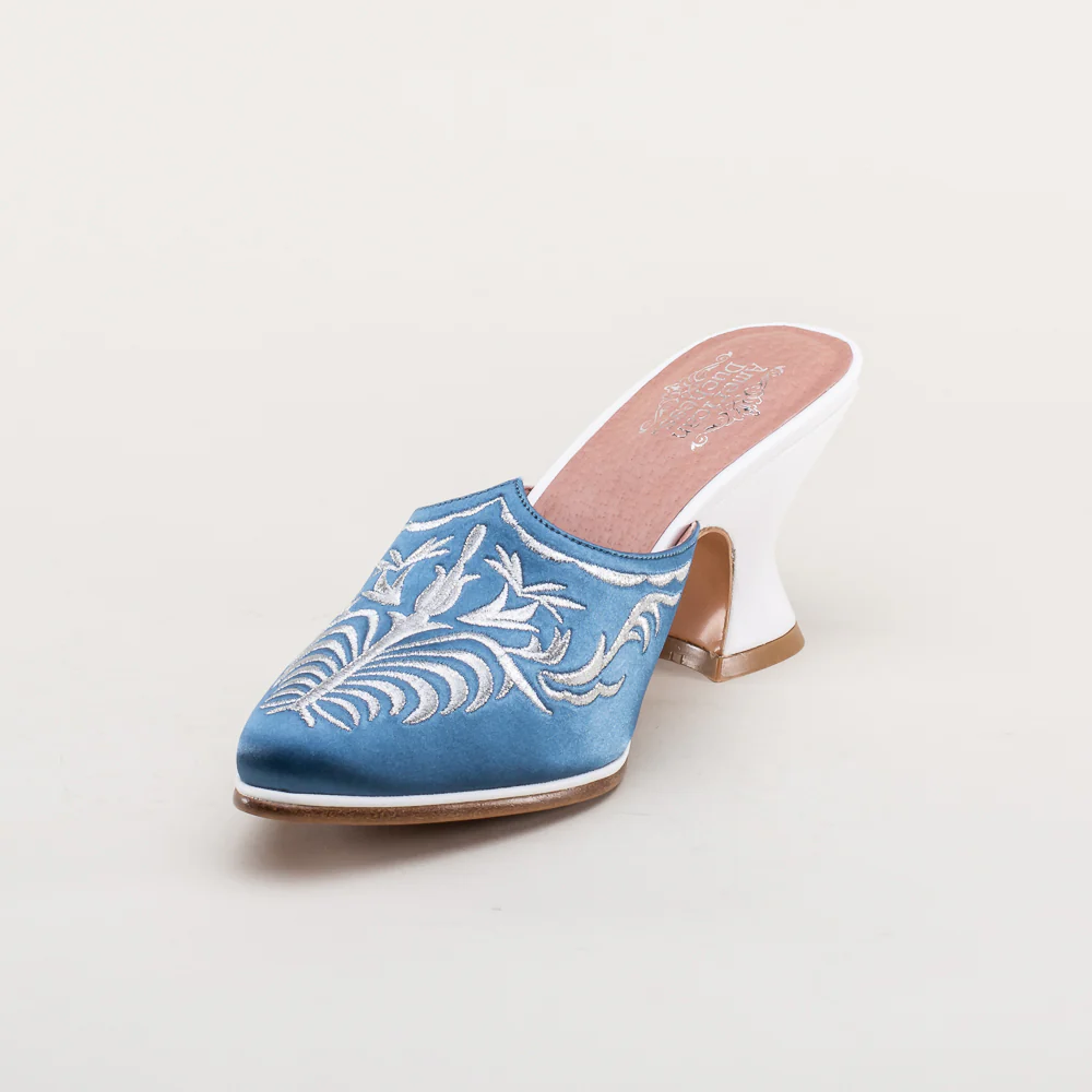 Antoinette 18th Century Mules (French Blue) - Image 11