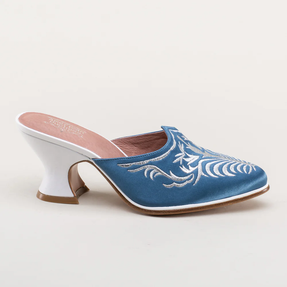 Antoinette 18th Century Mules (French Blue) - Image 6