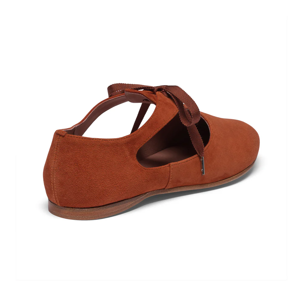 Artemisia Pre-Raphaelite Shoes (Rust Suede) - Image 4