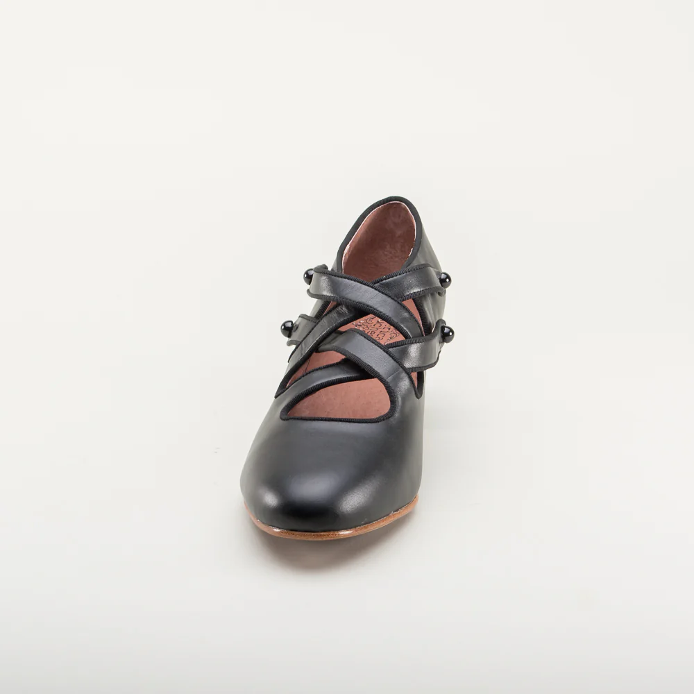 Astoria Edwardian Leather Shoes (Black) - Image 10