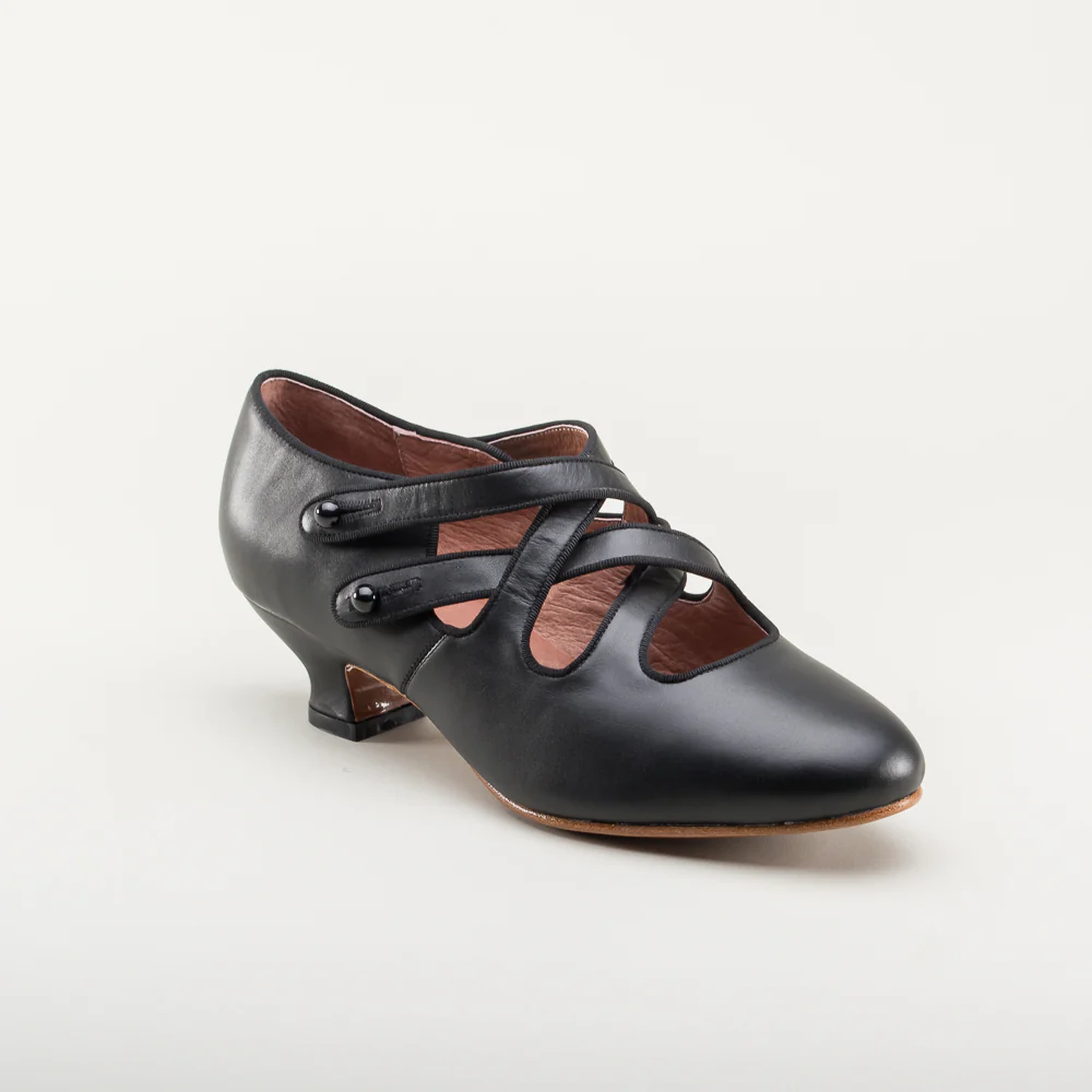 Astoria Edwardian Leather Shoes (Black) - Image 3