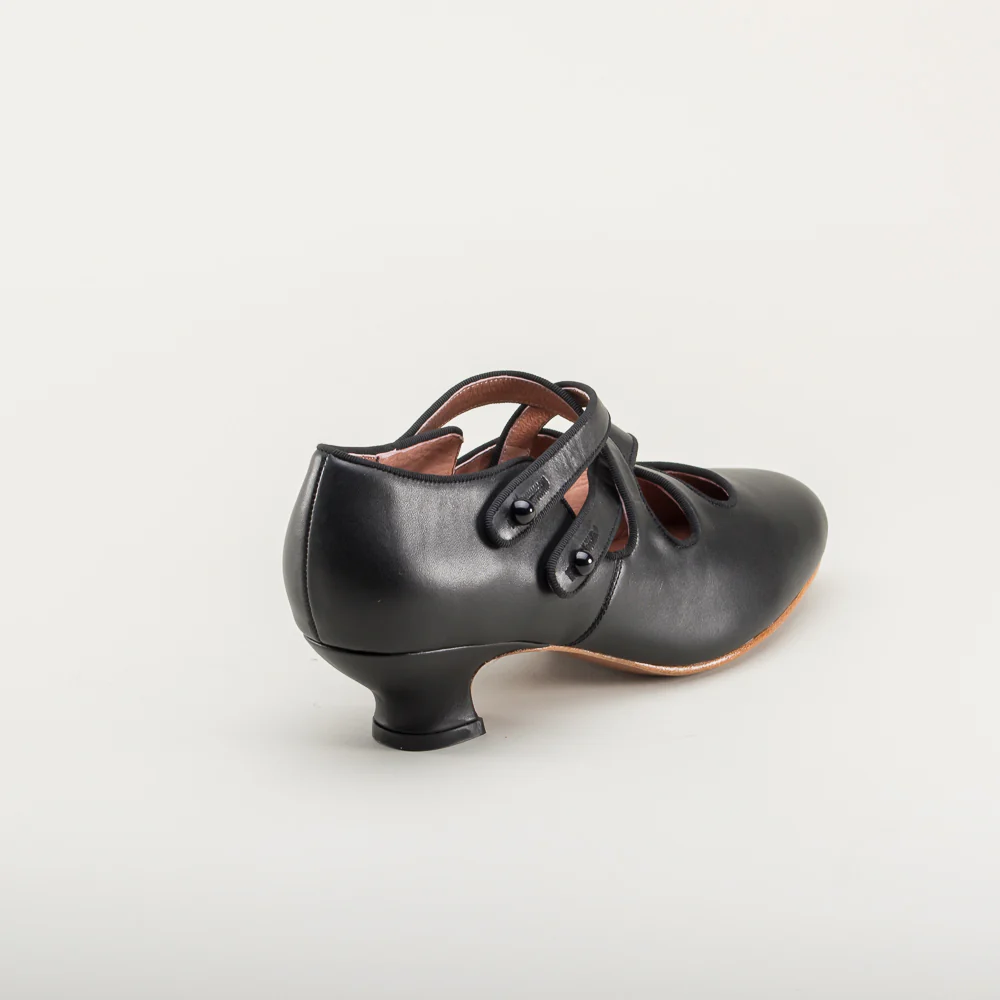 Astoria Edwardian Leather Shoes (Black) - Image 5