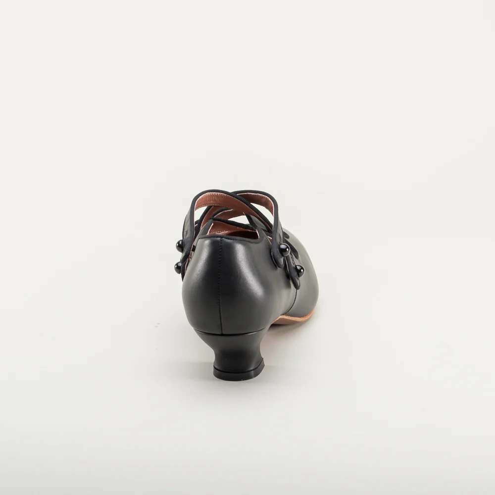 Astoria Edwardian Leather Shoes (Black) - Image 6
