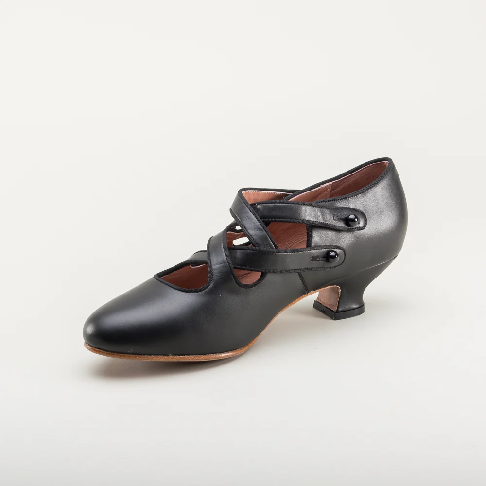 Astoria Edwardian Leather Shoes (Black) - Image 9