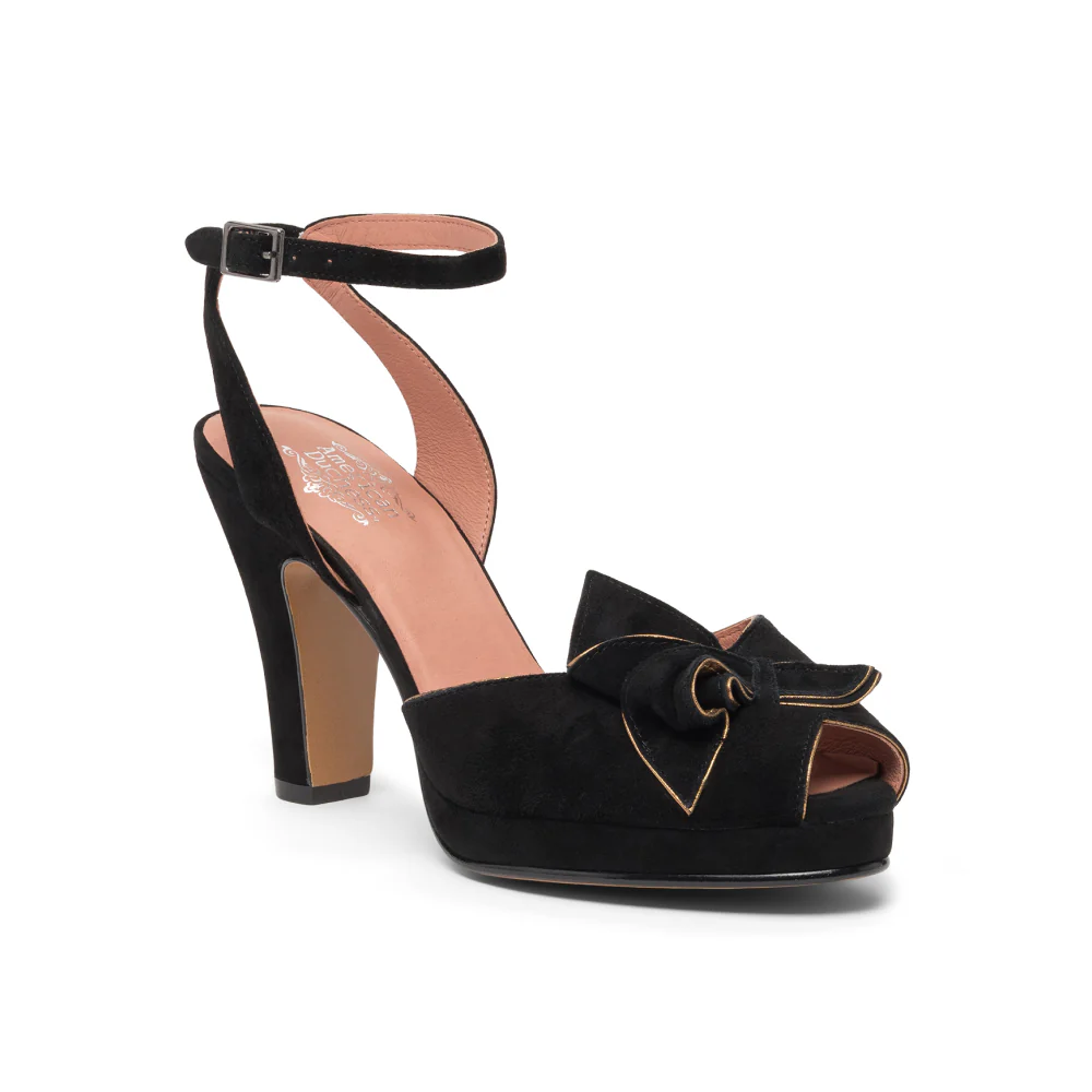 Ava Vintage Platforms (Black) - Image 2