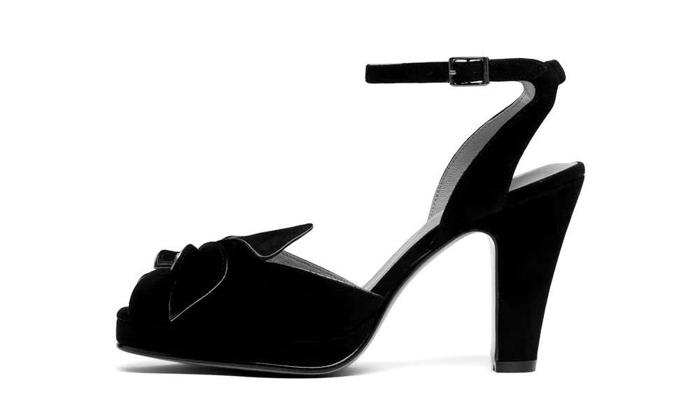 Ava Vintage Platforms (Black) - Image 5