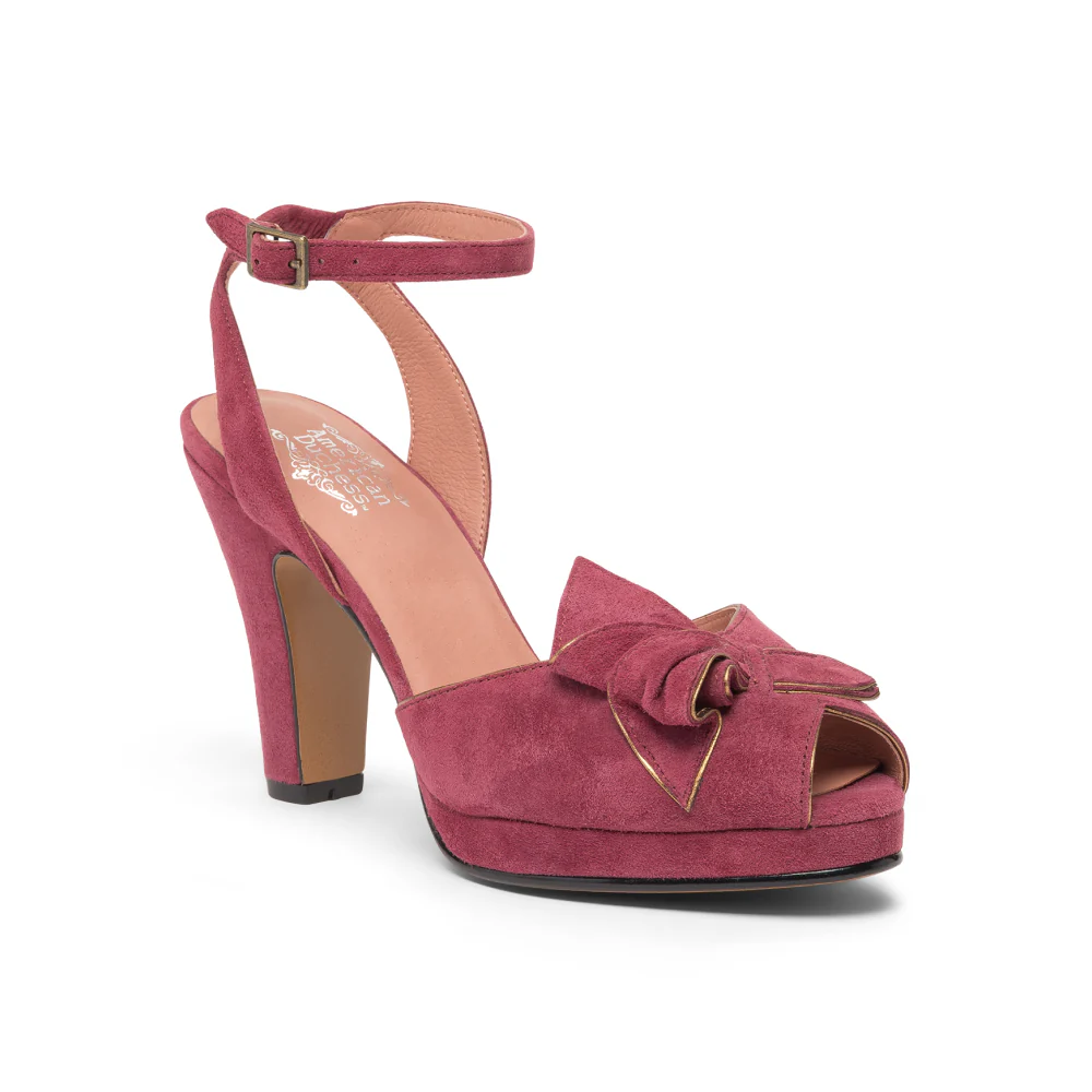 Ava Vintage Platforms (Plum) - Image 2