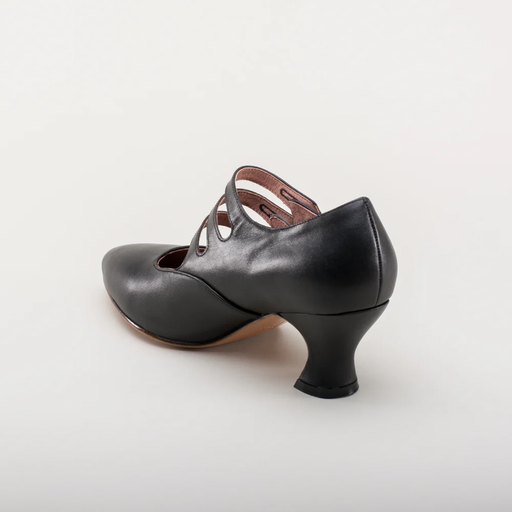 Bellatrix Edwardian Shoes (Black) - Image 10