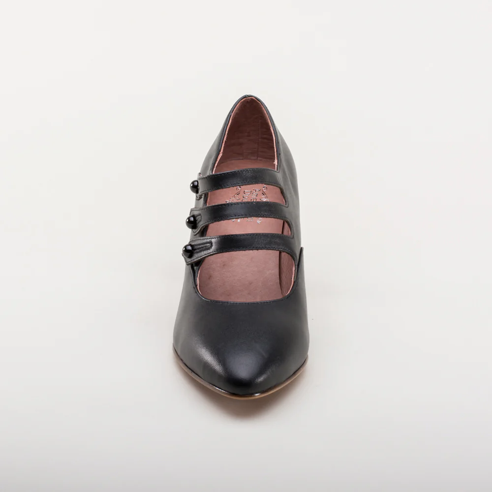 Bellatrix Edwardian Shoes (Black) - Image 13
