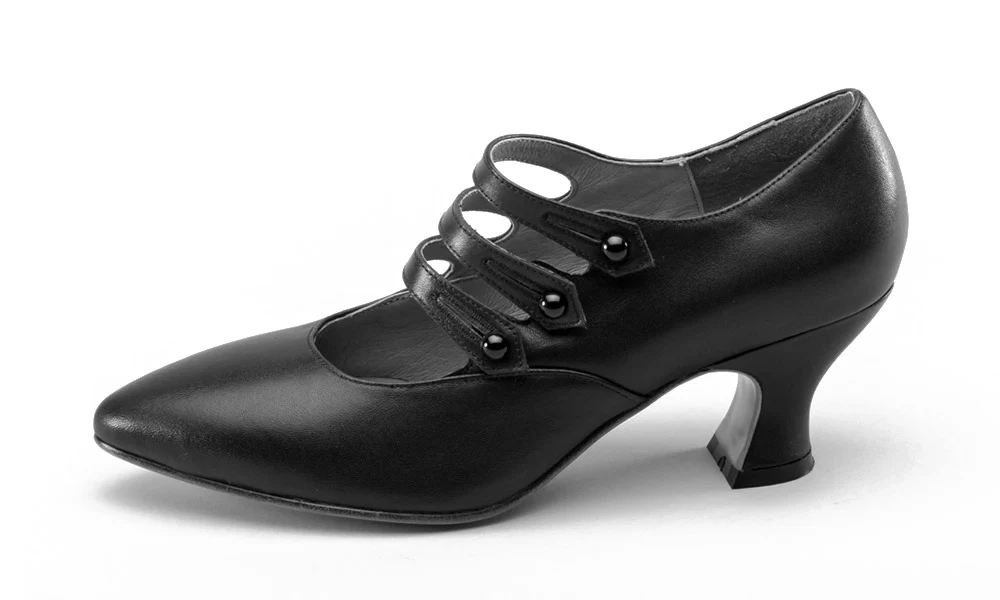 Bellatrix Edwardian Shoes (Black) - Image 15