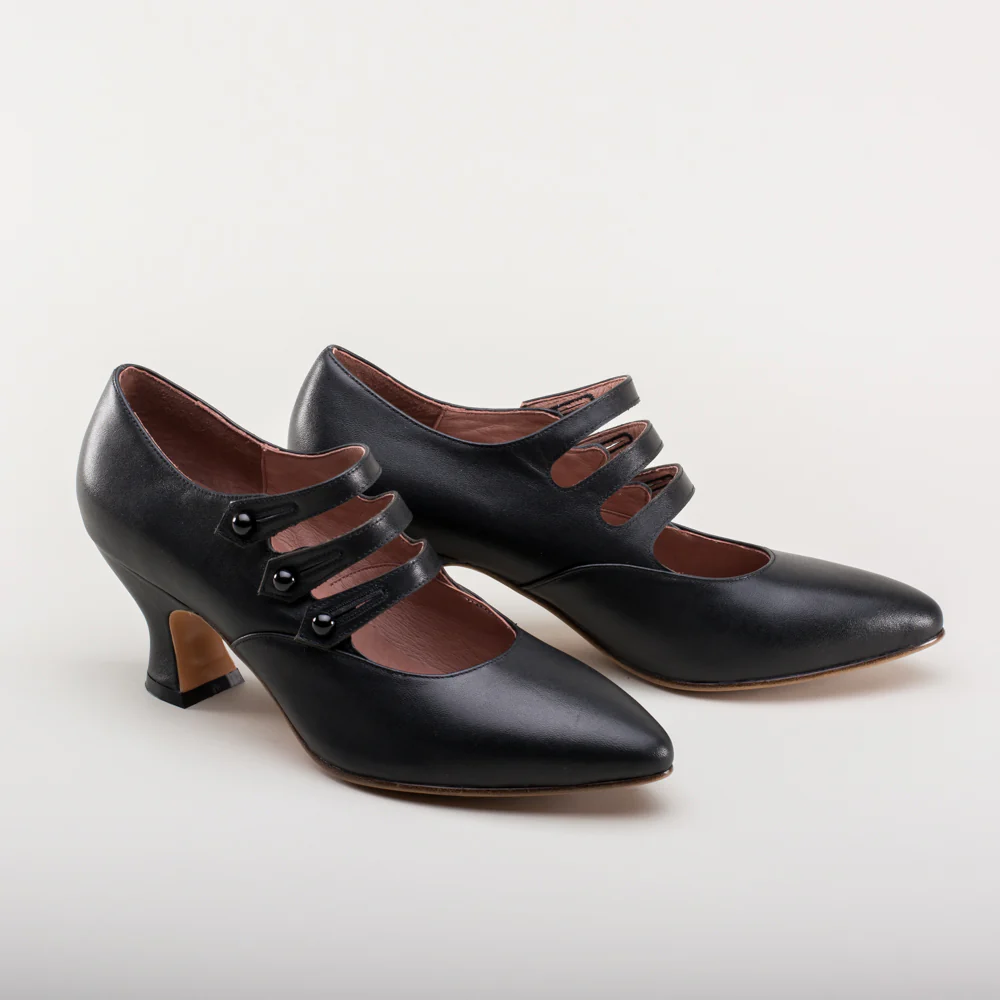 Bellatrix Edwardian Shoes (Black) - Image 5