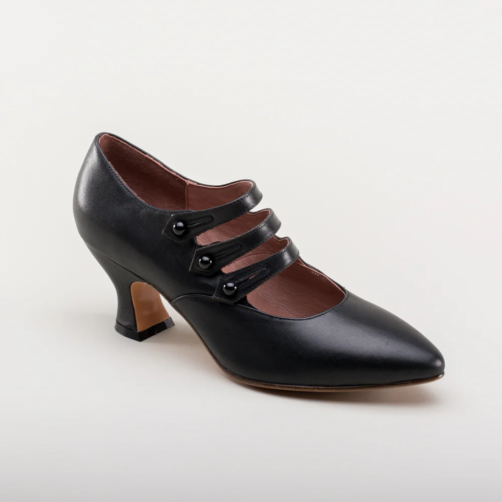 Bellatrix Edwardian Shoes (Black) - Image 6