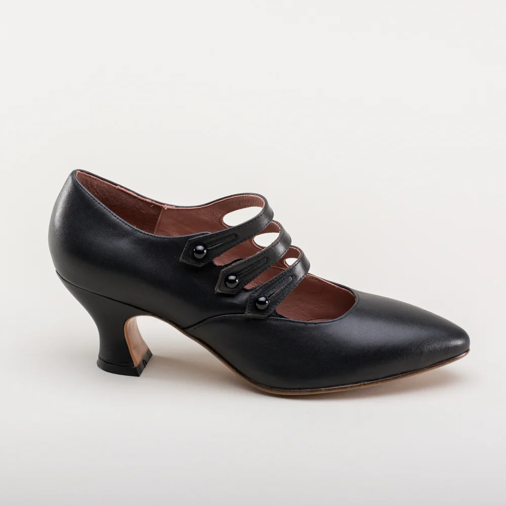 Bellatrix Edwardian Shoes (Black) - Image 7