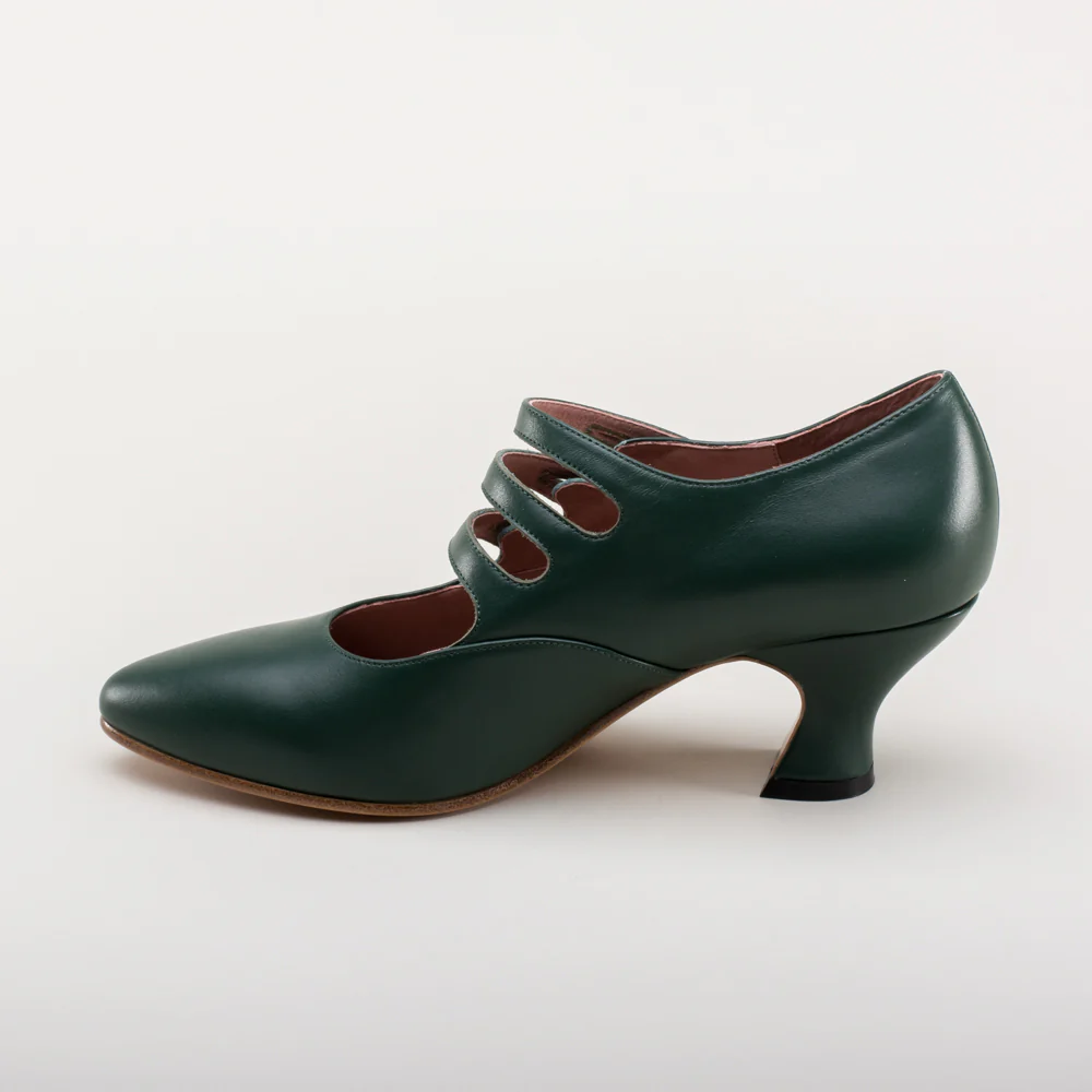 Bellatrix Edwardian Shoes (Green) - Image 10