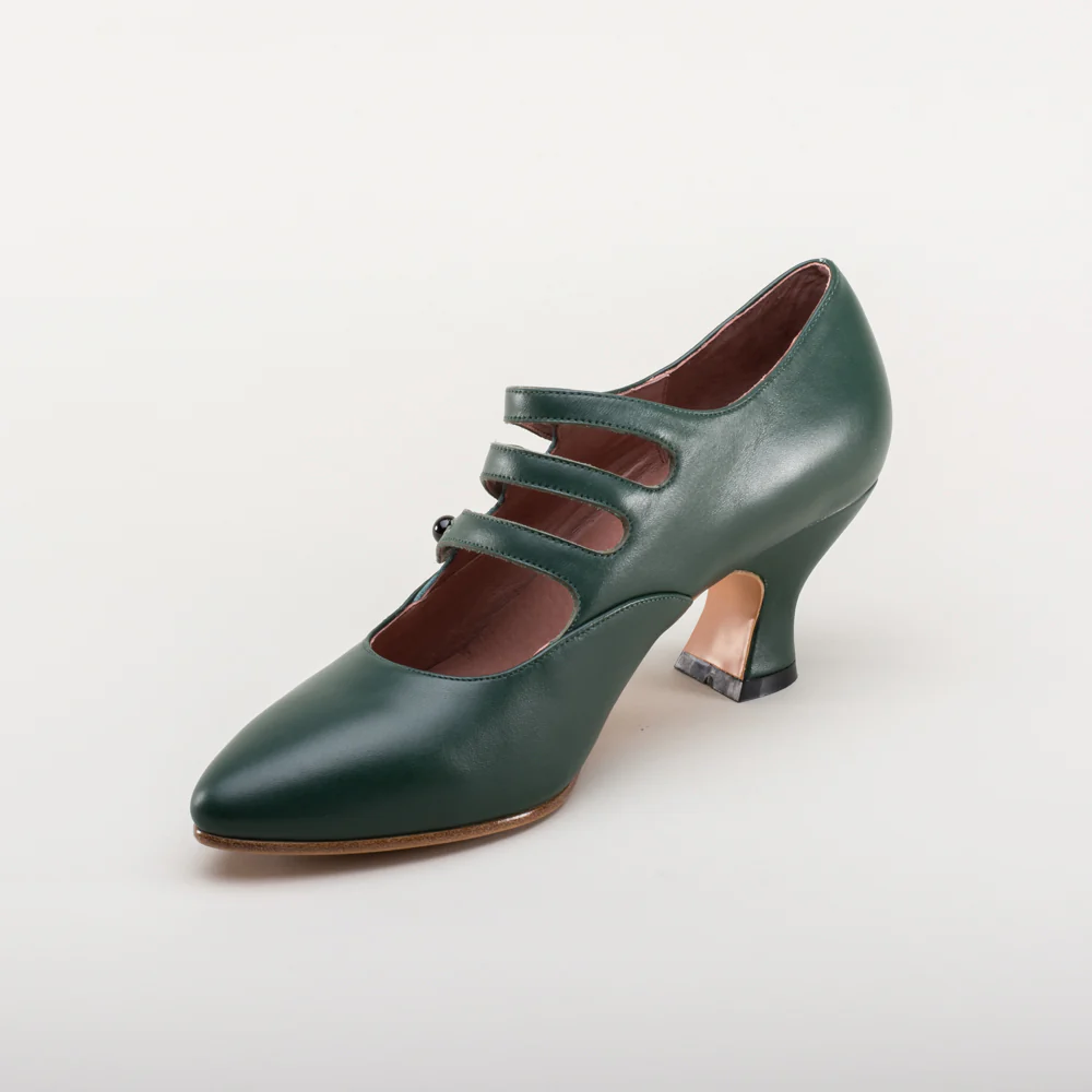 Bellatrix Edwardian Shoes (Green) - Image 11