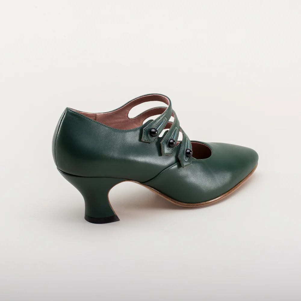 Bellatrix Edwardian Shoes (Green) - Image 7