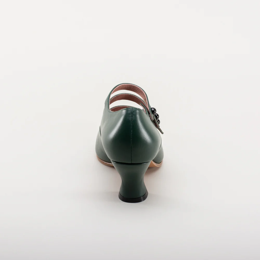 Bellatrix Edwardian Shoes (Green) - Image 8