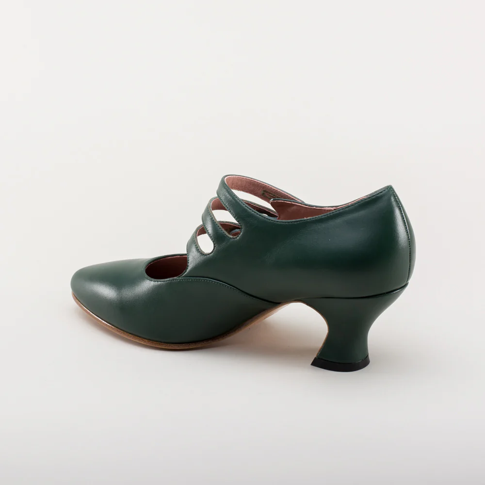 Bellatrix Edwardian Shoes (Green) - Image 9