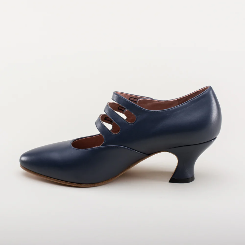Bellatrix Edwardian Shoes (Navy) - Image 10