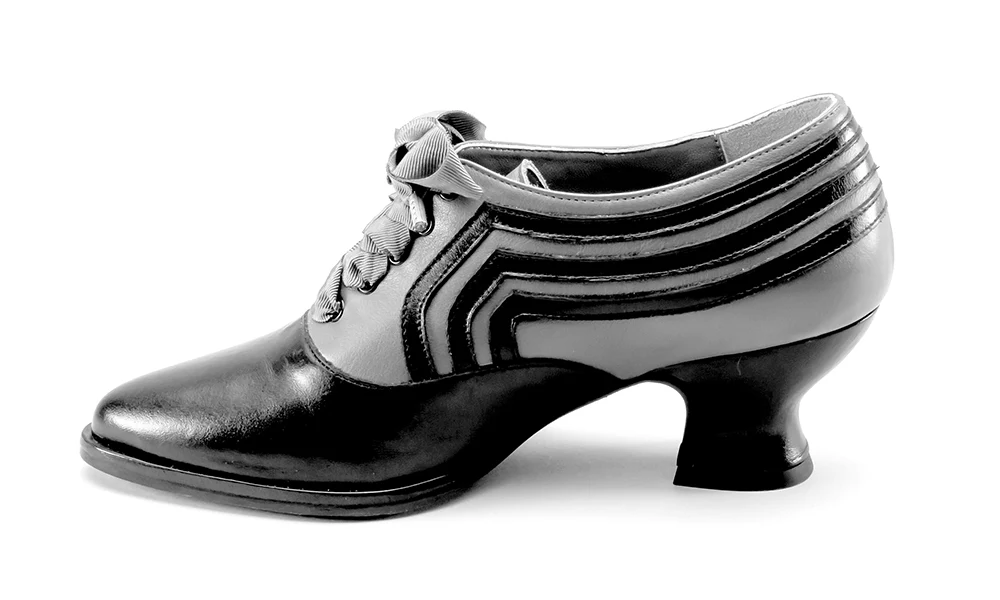 Bernadette Women's Edwardian Oxfords (Blue/Black) - Image 14