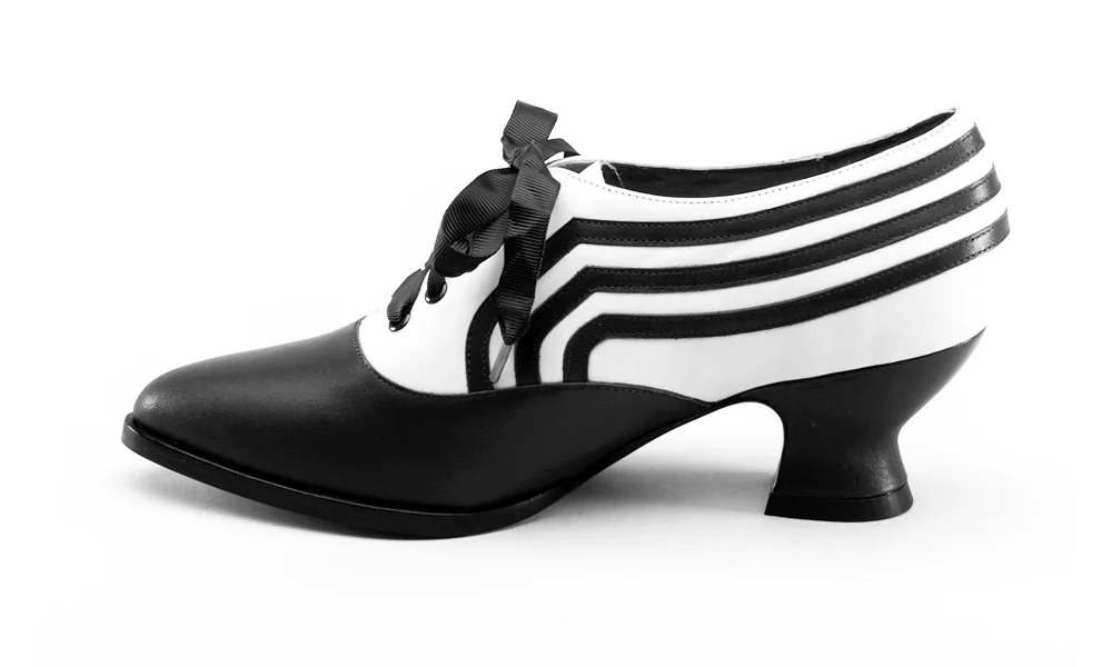 Bernadette Edwardian Oxfords (Navy/Ivory) - Image 14