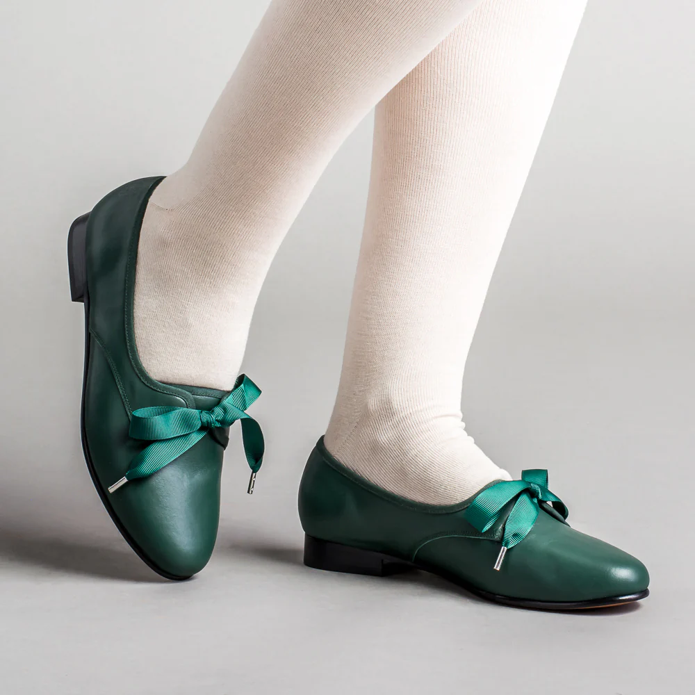 Bertie Regency Pumps (Green)