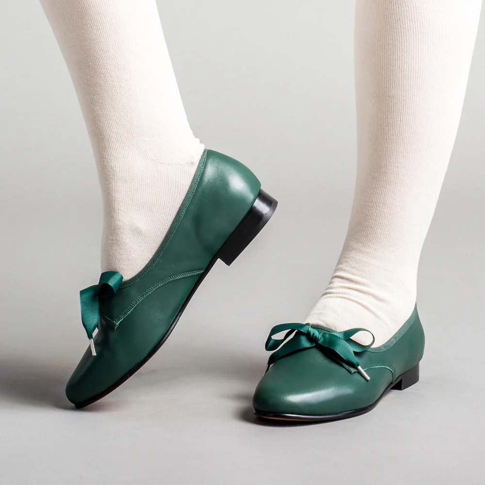 Bertie Regency Pumps (Green) - Image 2