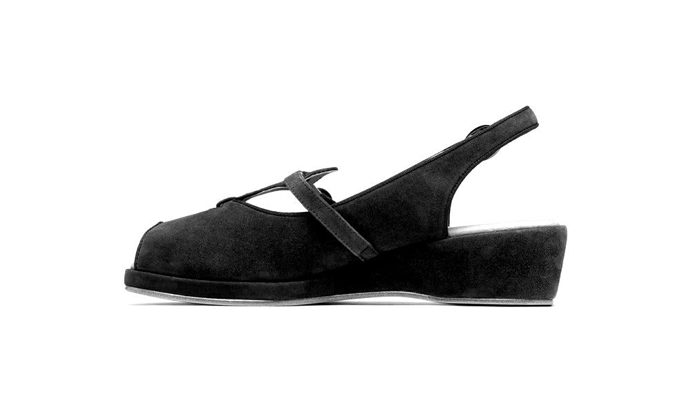 Betty Vintage Sandals (Navy Blue Suede) - Image 6