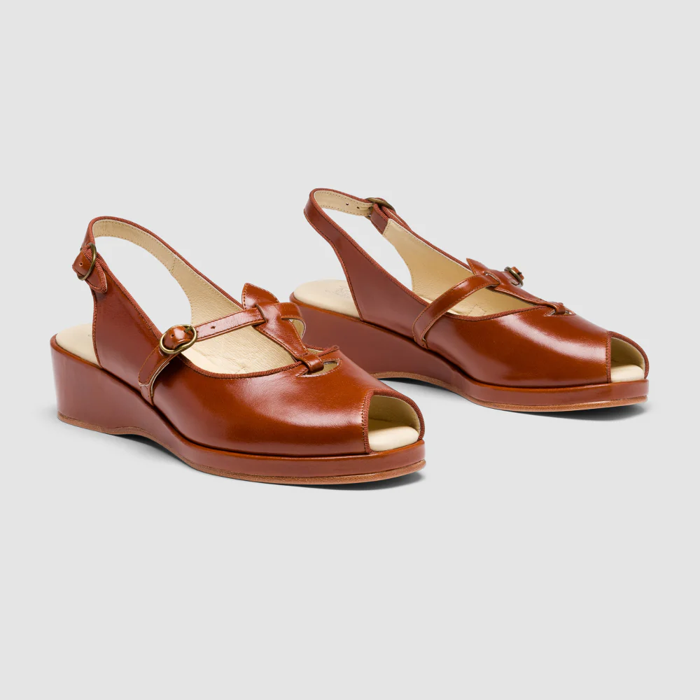 Betty Vintage Sandals (Walnut) - Image 2