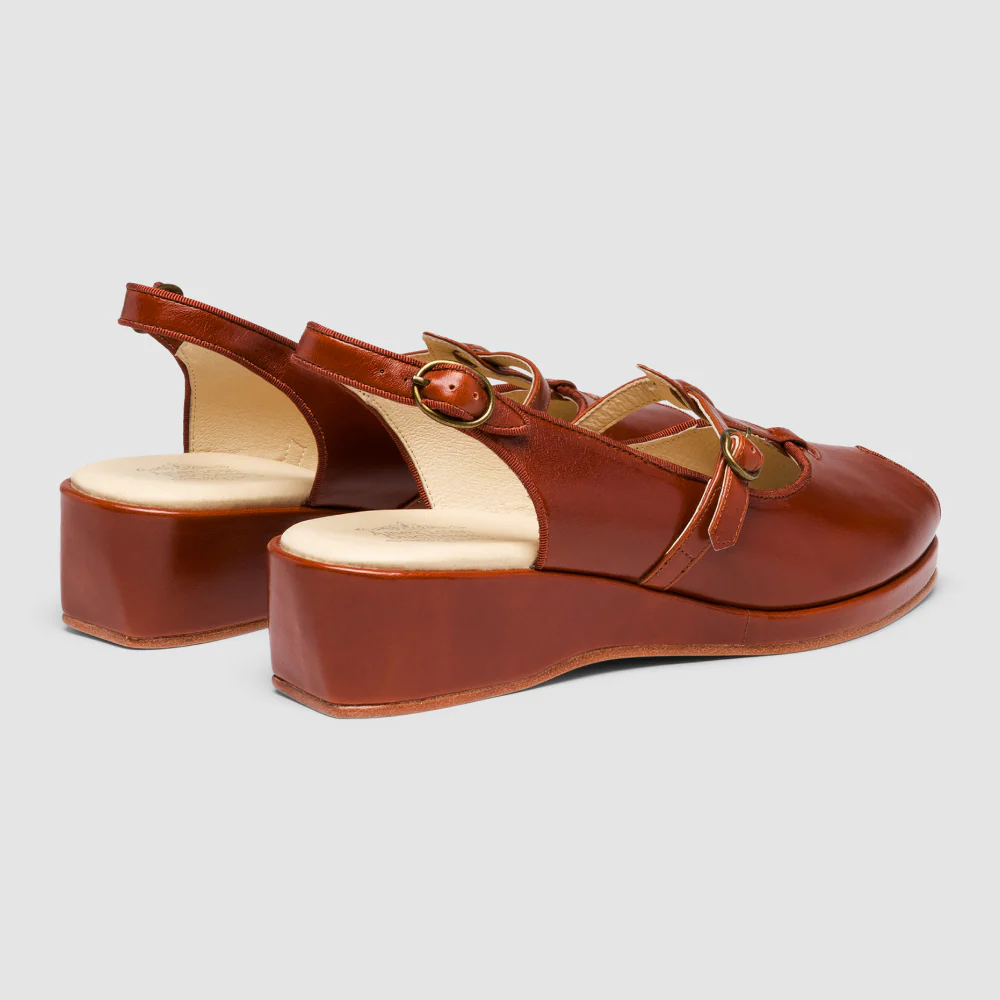 Betty Vintage Sandals (Walnut) - Image 4