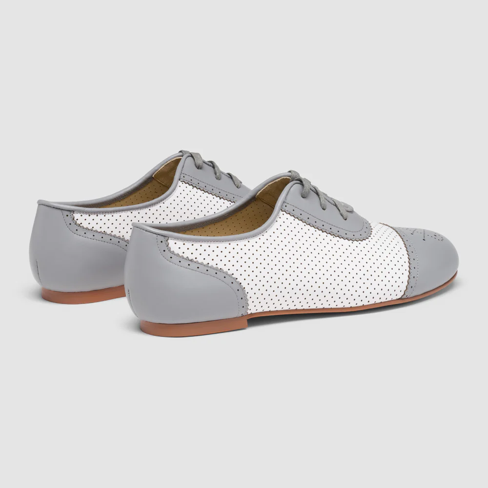 Beverly Sporting Flats (Grey/Soft White) - Image 4