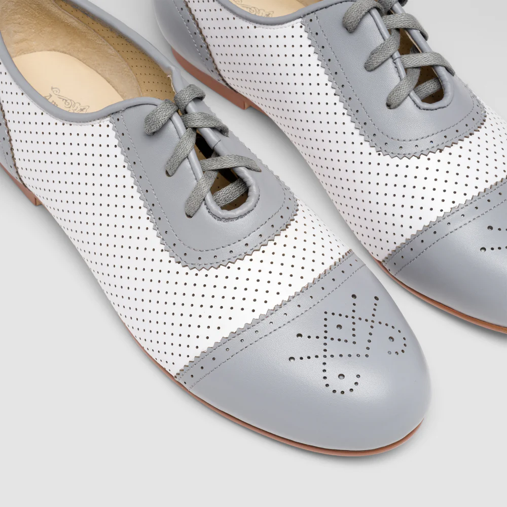 Beverly Sporting Flats (Grey/Soft White) - Image 5