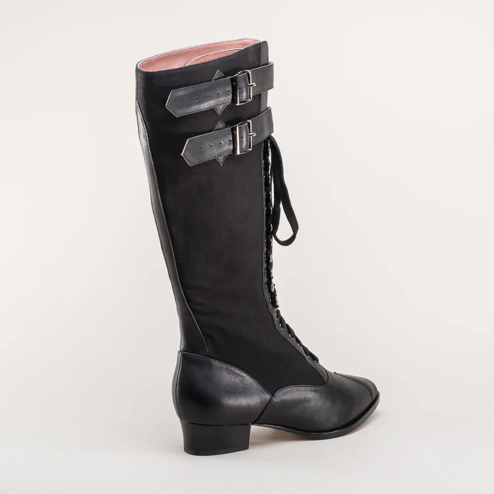 Cambridge Edwardian Bicycle Boots (Black/Black) - Image 10