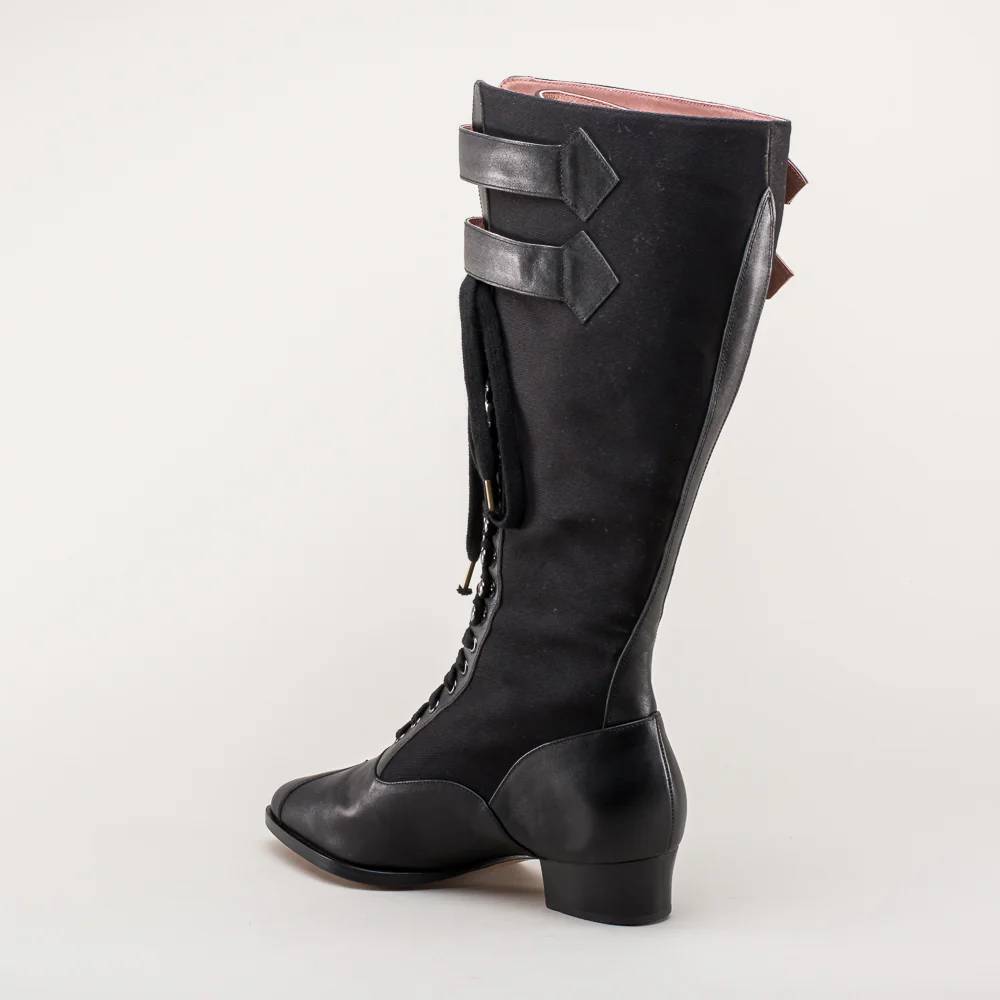 Cambridge Edwardian Bicycle Boots (Black/Black) - Image 12