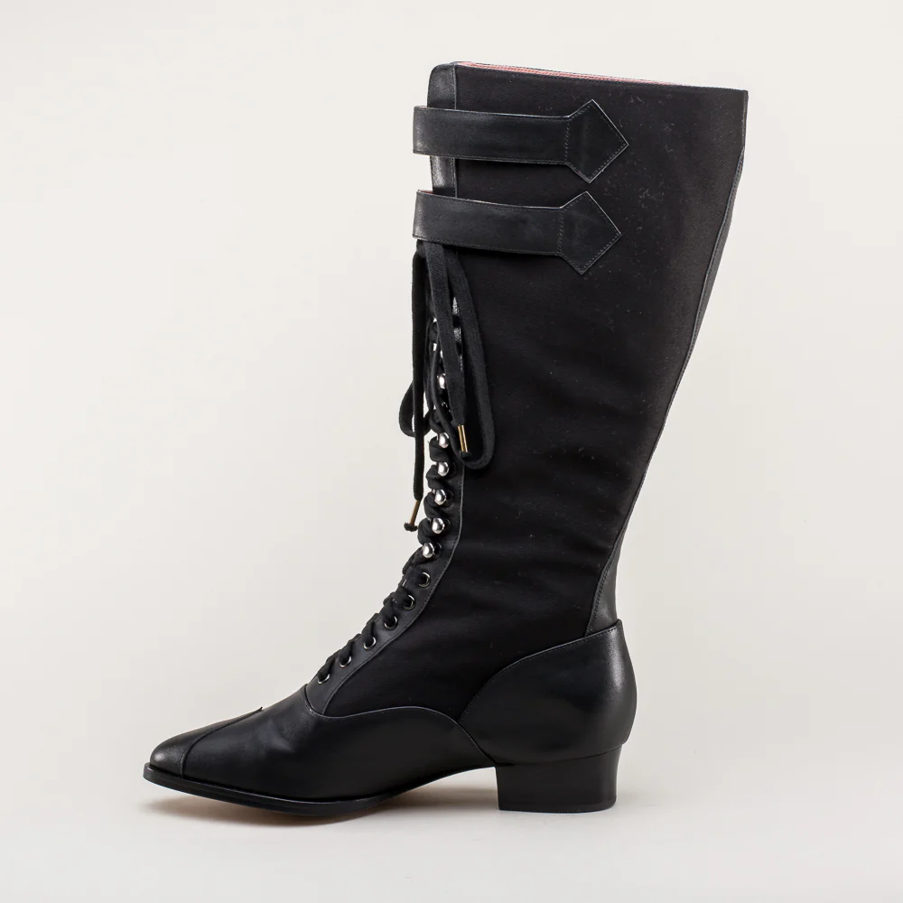 Cambridge Edwardian Bicycle Boots (Black/Black) - Image 13