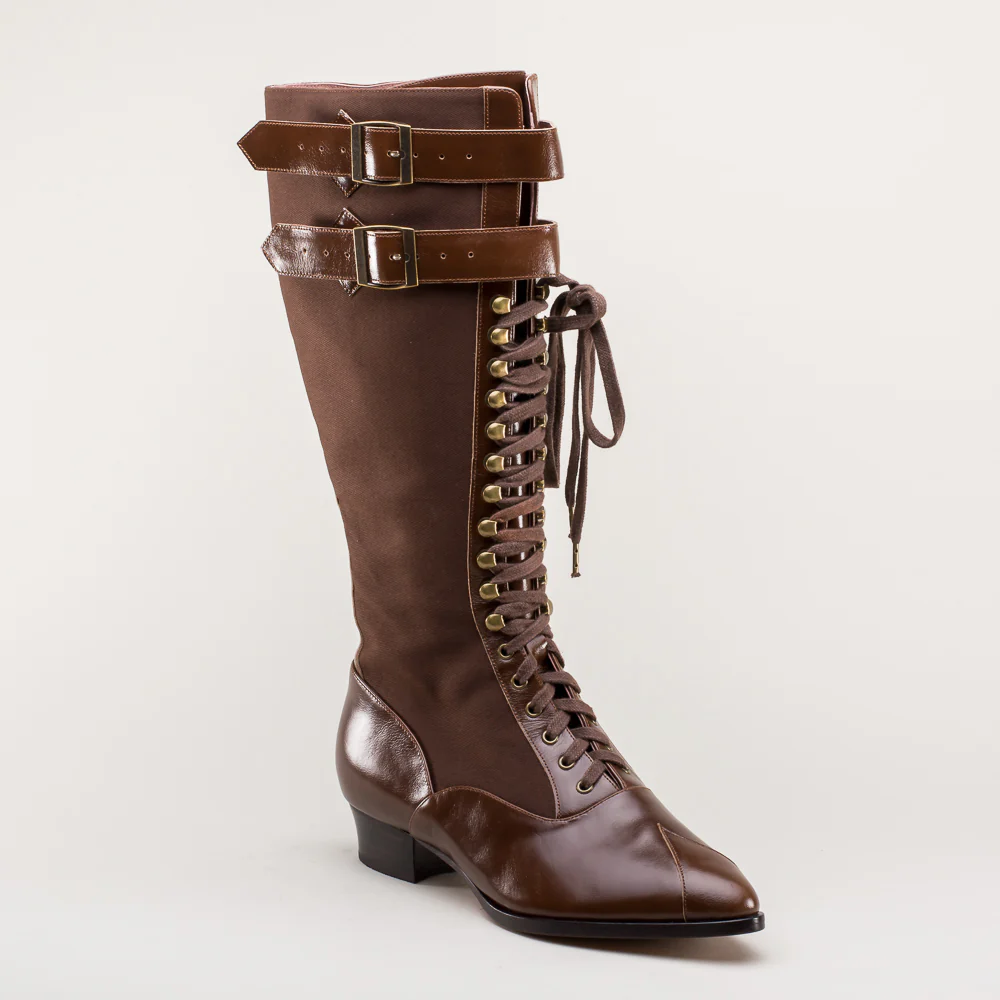 Cambridge Edwardian Bicycle Boots (Brown/Brown) - Image 5