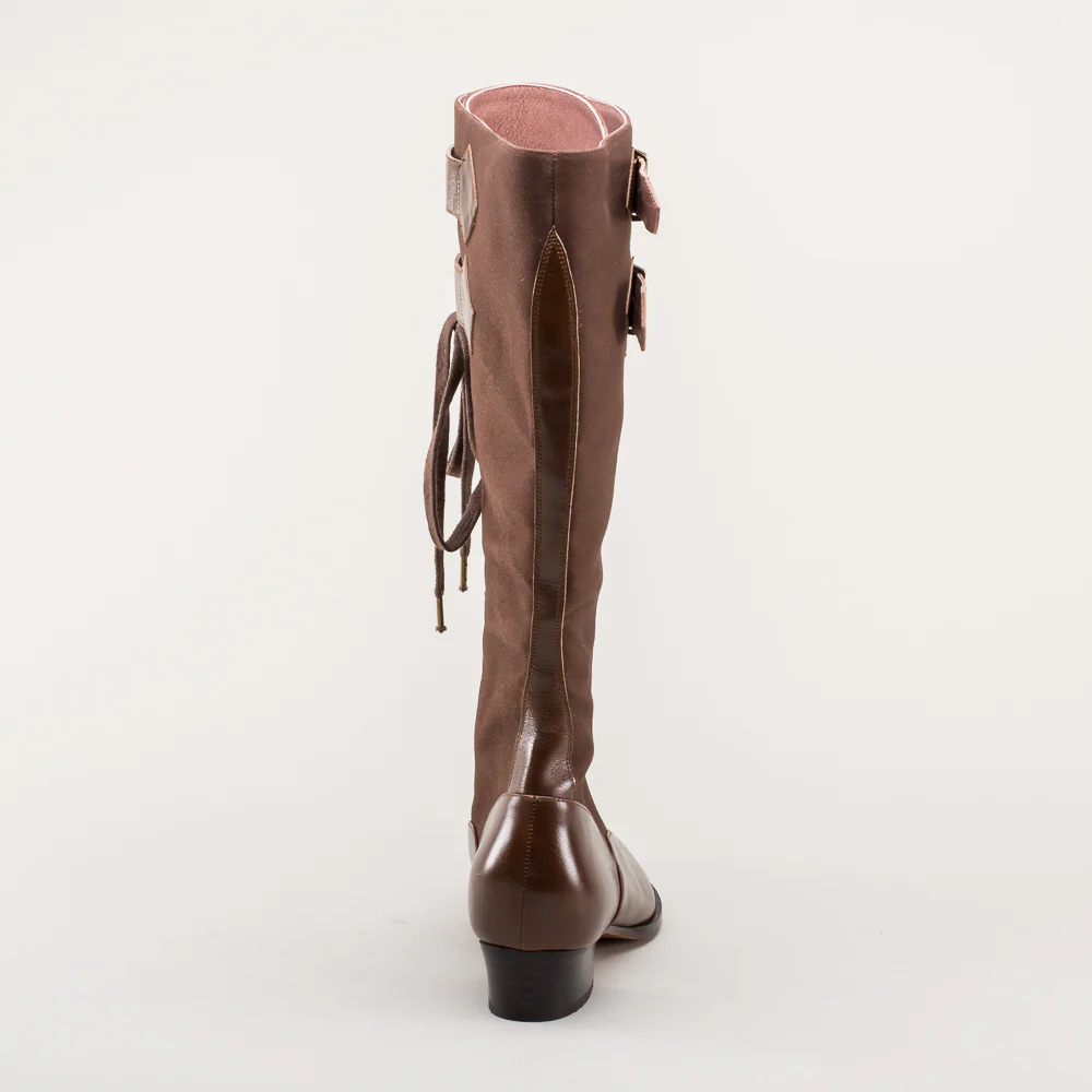 Cambridge Edwardian Bicycle Boots (Brown/Brown) - Image 8