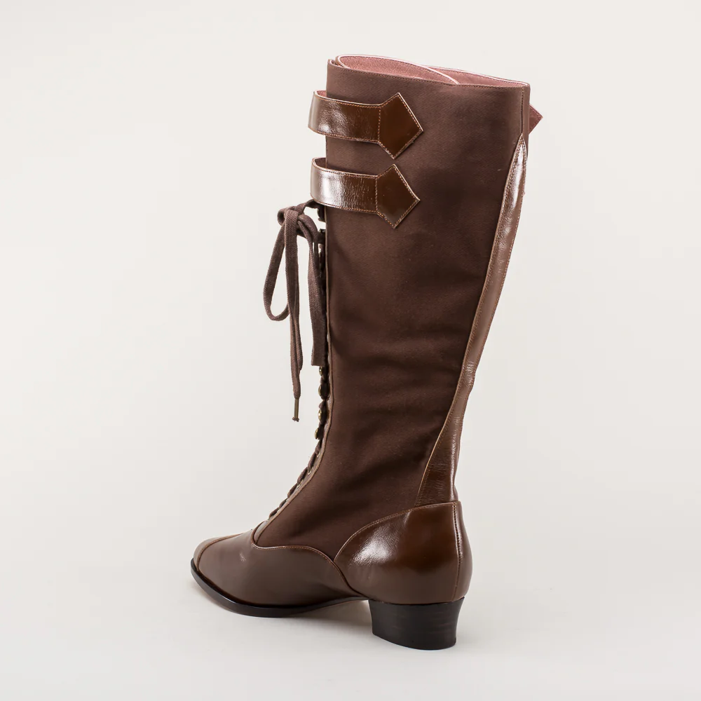 Cambridge Edwardian Bicycle Boots (Brown/Brown) - Image 9