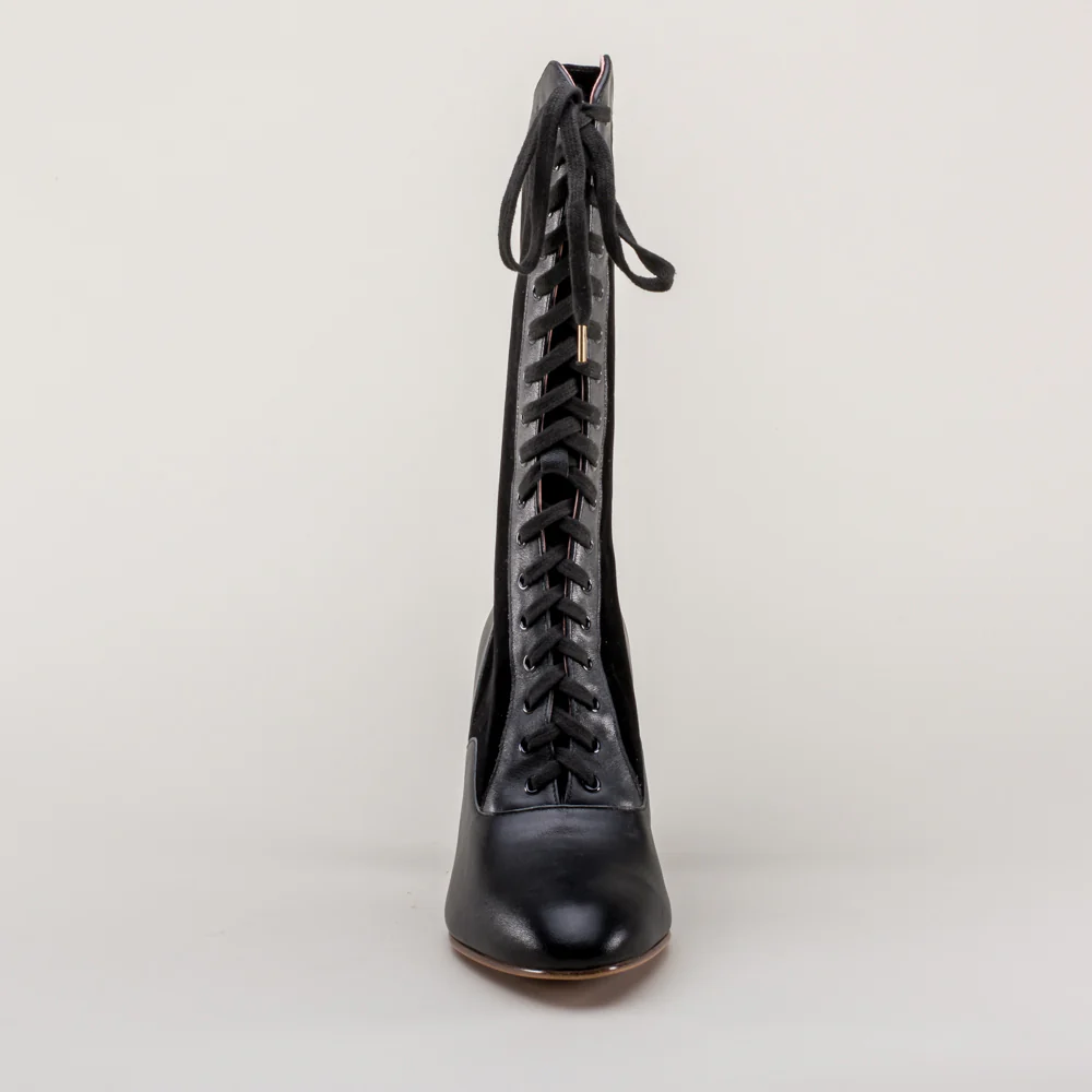 Camille Edwardian Boots (Black/Black) - Image 14
