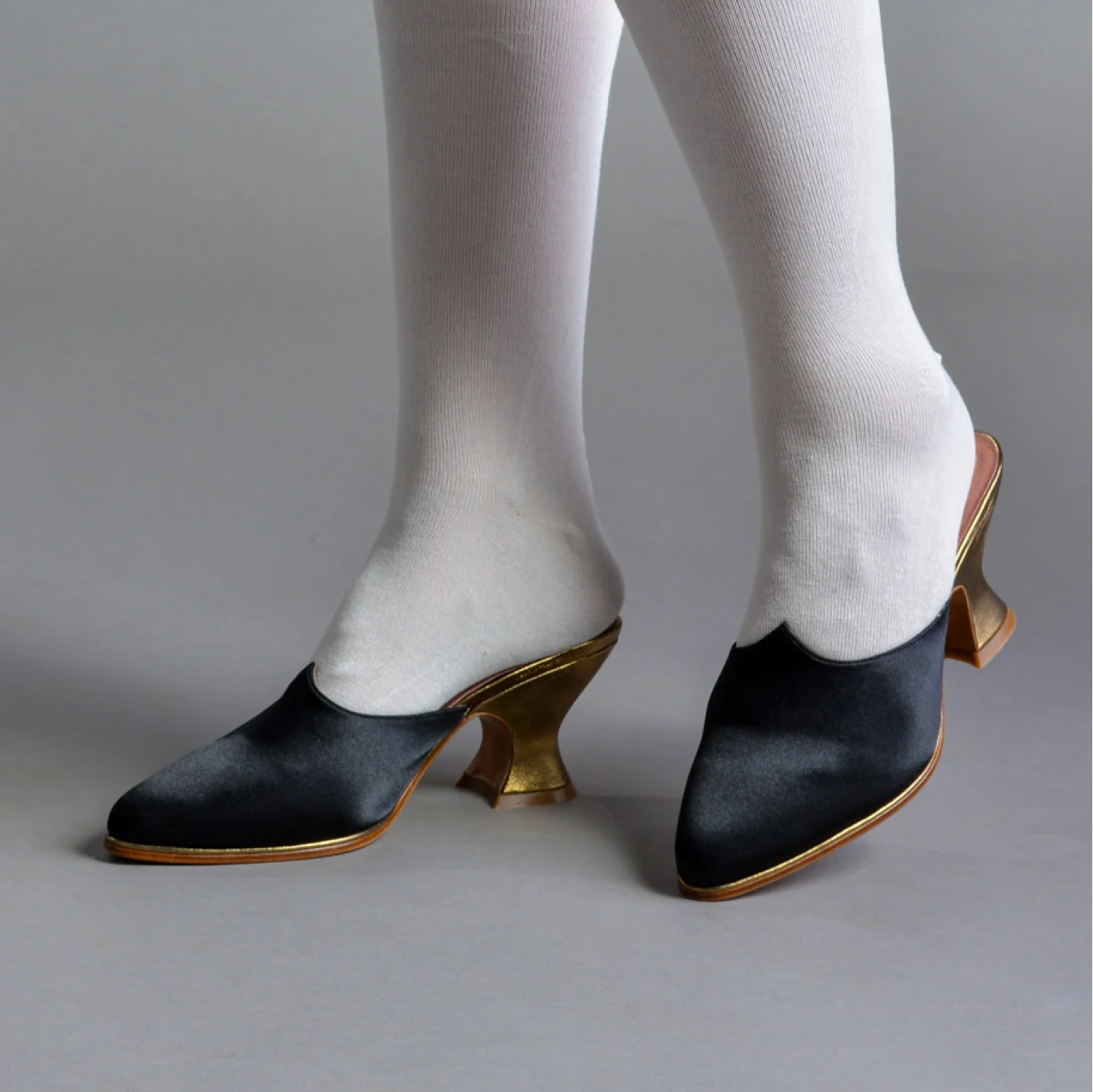 Charlotte 18th Century Mules (Black) - Image 2