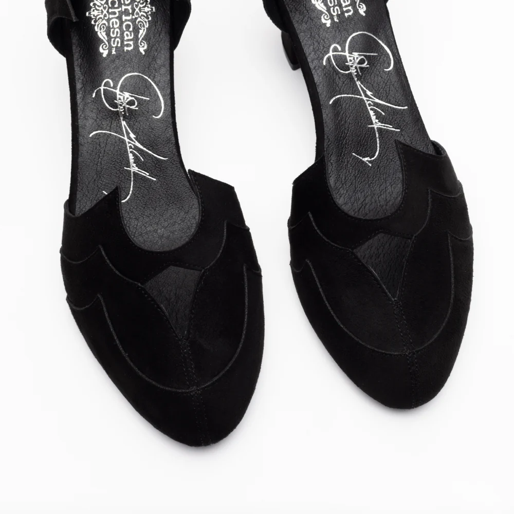 Christine Vintage Pumps (Widow Black) - Image 6
