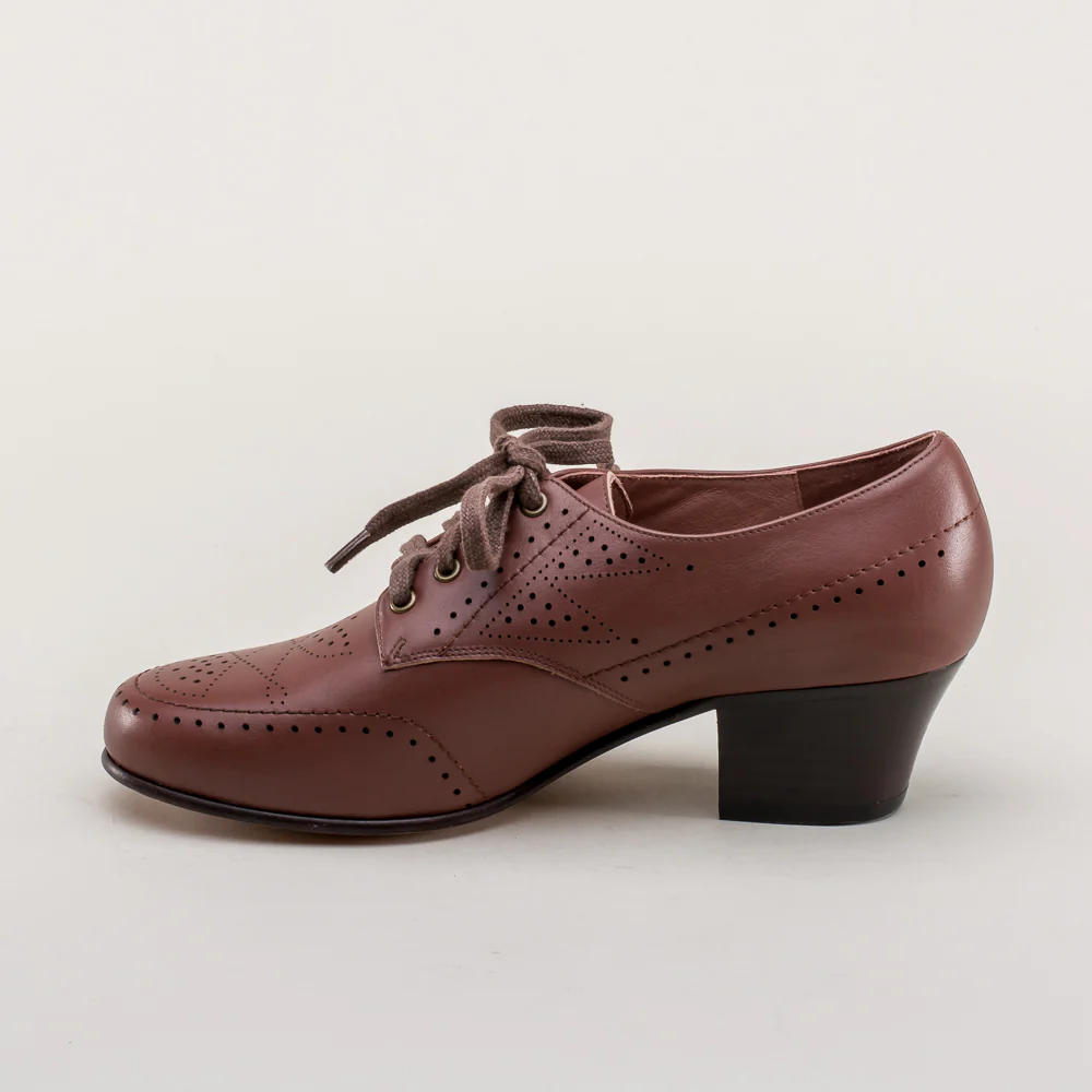 Claire 1940's Oxfords Wide (Brown) - Image 11