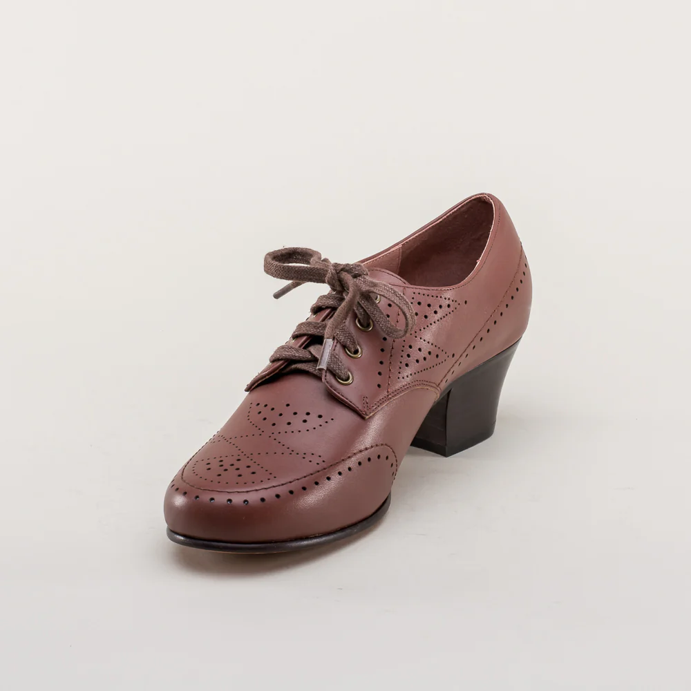 Claire 1940's Oxfords Wide (Brown) - Image 12