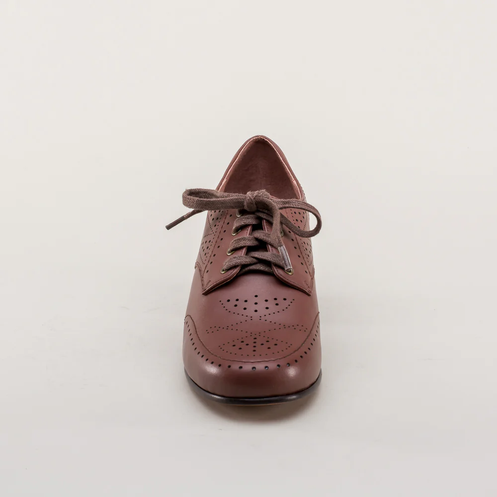 Claire 1940's Oxfords Wide (Brown) - Image 13