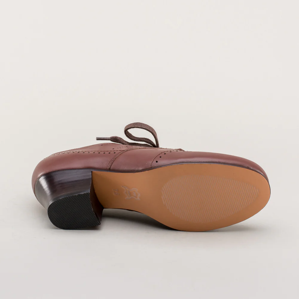 Claire 1940's Oxfords Wide (Brown) - Image 14