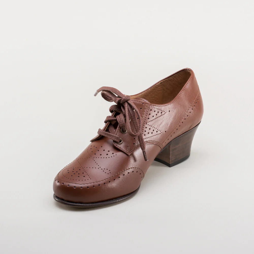 Claire 1940's Oxfords Wide (Brown) - Image 15