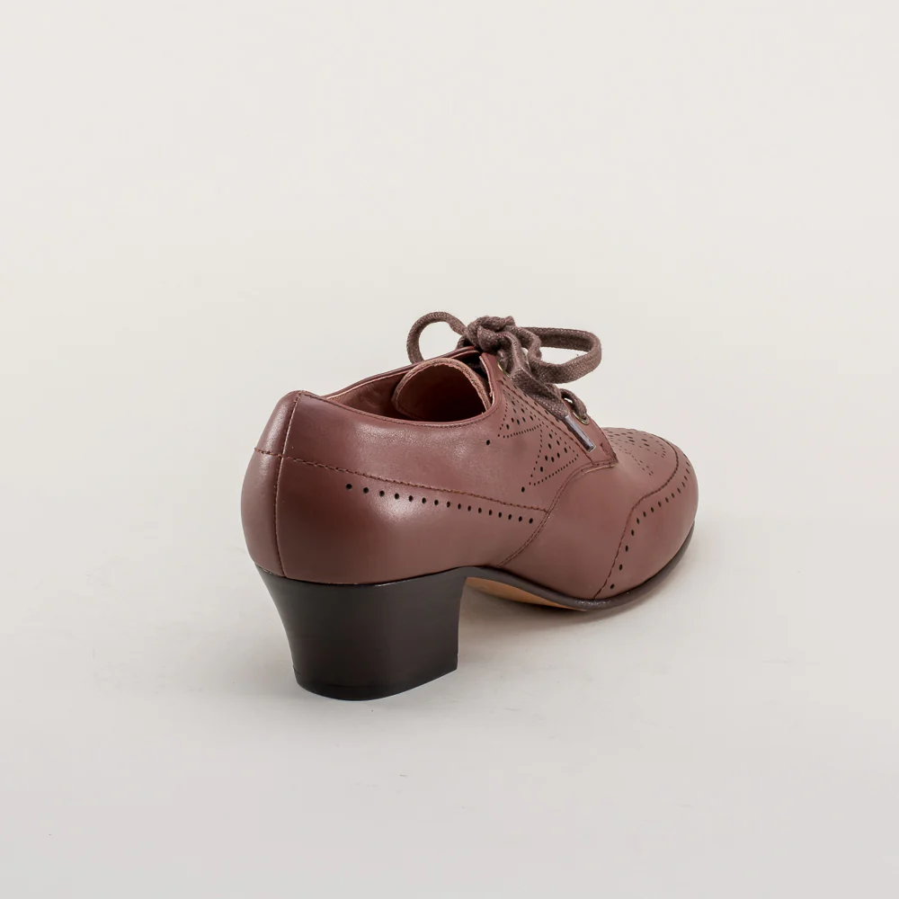 Claire 1940's Oxfords Wide (Brown) - Image 8